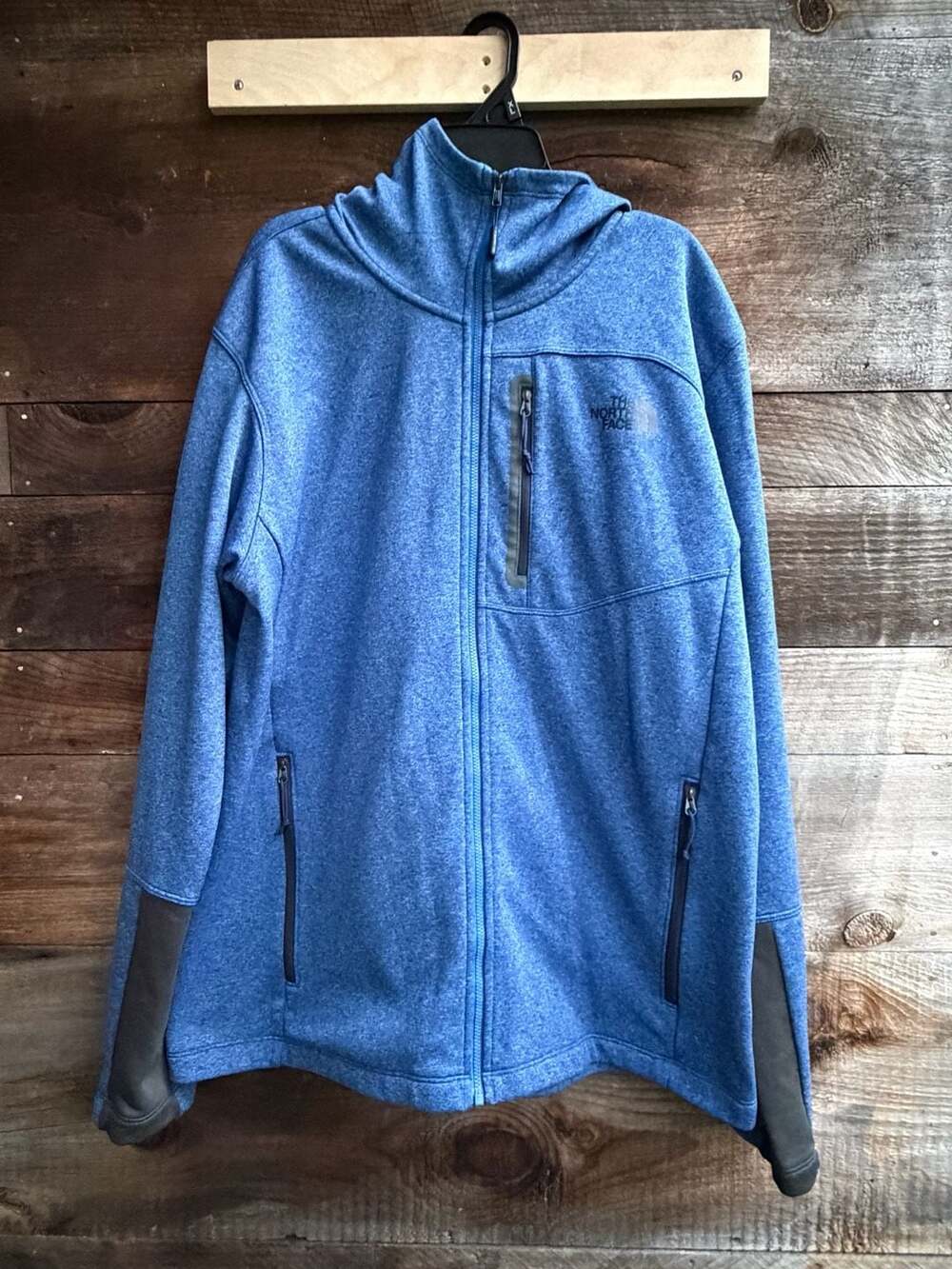 The North Face Men's Canyonlands Full Zip Hoodie Blue Heather L